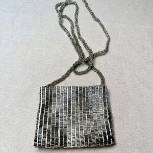 Pierre Urbach Beaded Silk Evening Bag Pouch